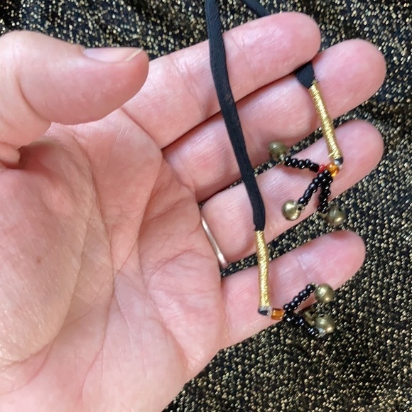 NWT Urban outfitters Ecoté high low gold shimmer dress size medium - Picture 6 of 11